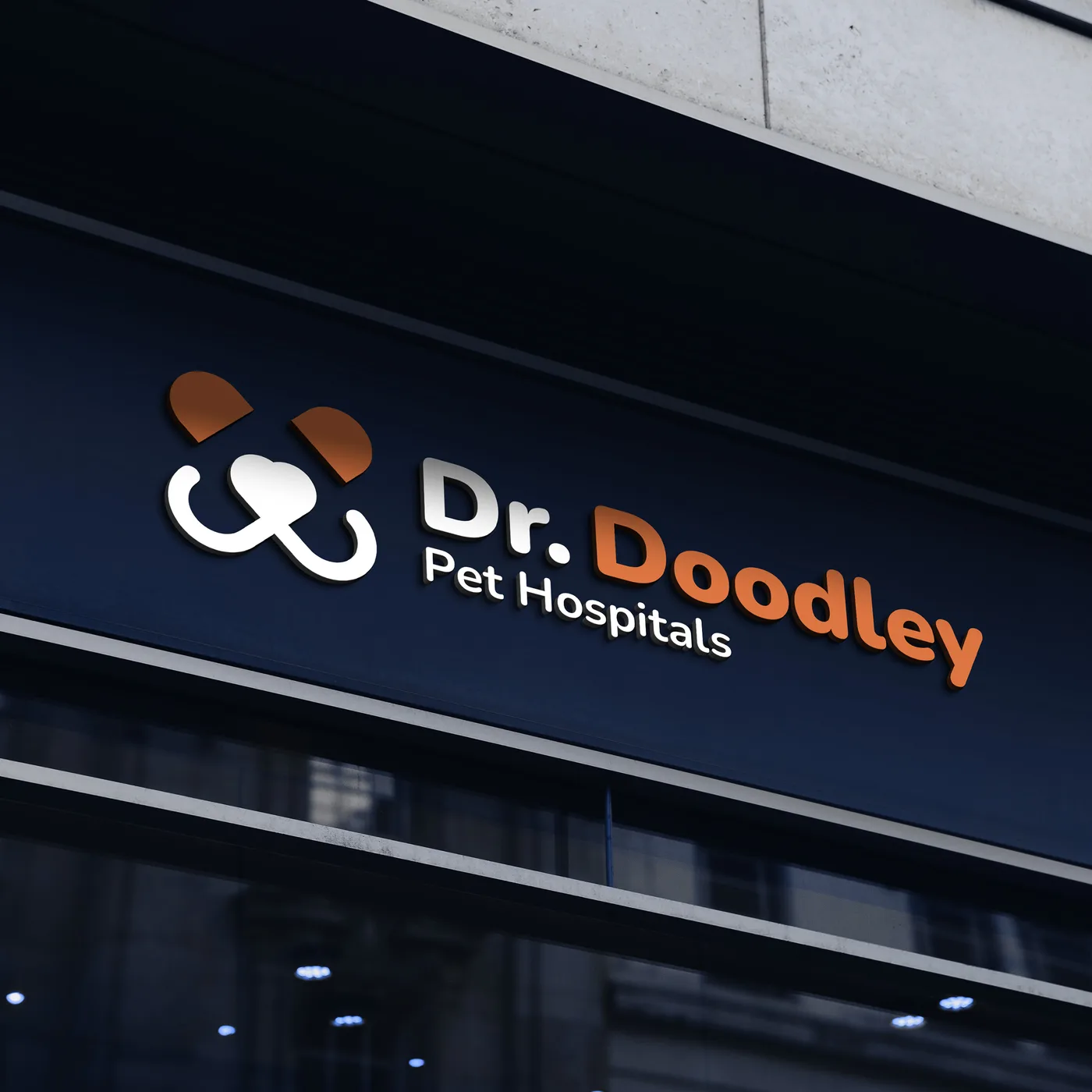 Dr. Doodley, Brand identity and signage