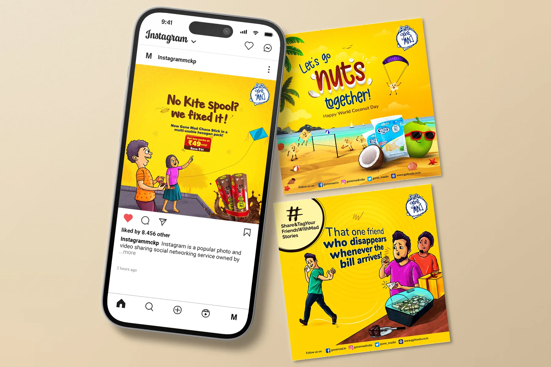 Gone Mad, Social media creatives