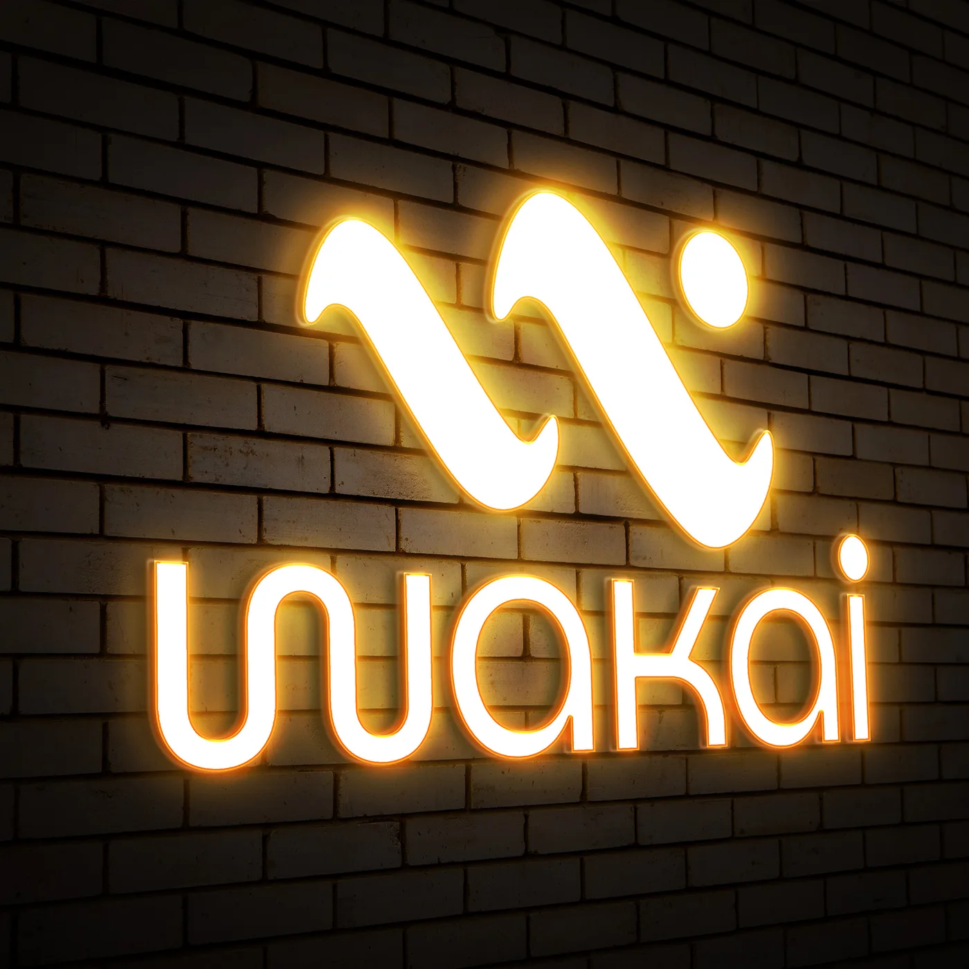 Wuakai, Brand identity, signage