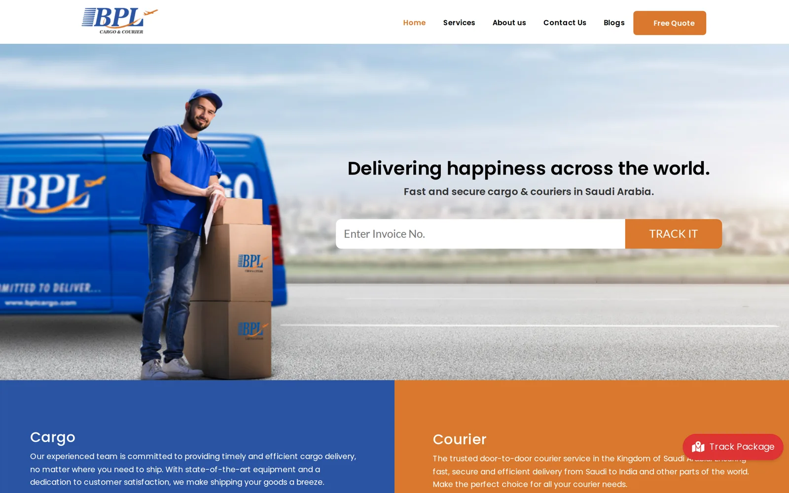 BPL Relocations website by RedPencil